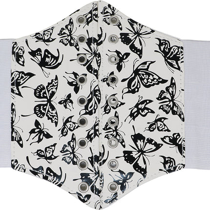 Wit Corset Dames Vlinders