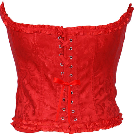 Rotes Korsett Damen Spitze