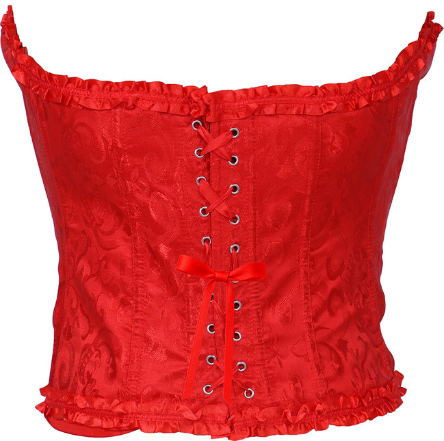 Rotes Korsett Damen Spitze