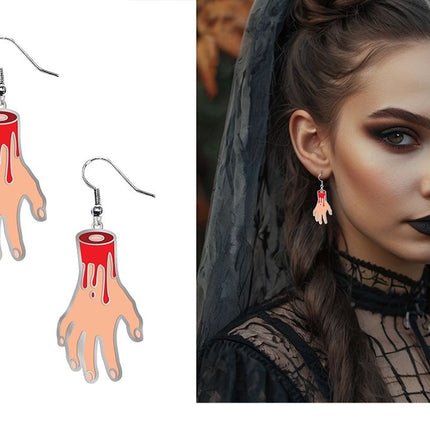 Halloween-Ohrringe „Hand“