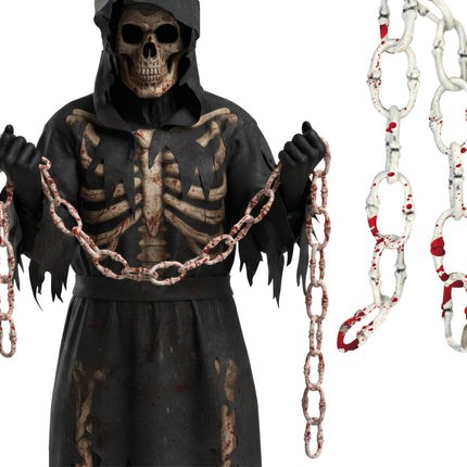 Halloween-Kette „Knochen“, 1 m