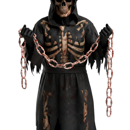 Halloween-Kette „Knochen“, 1 m