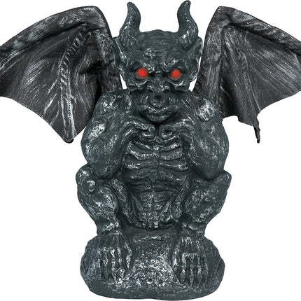 Graue Wasserspeierfigur, 30 cm