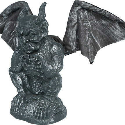 Graue Wasserspeierfigur, 30 cm