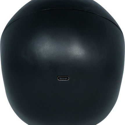 Halloween-Totenkopf, schwarz, geräuchert, 16 cm