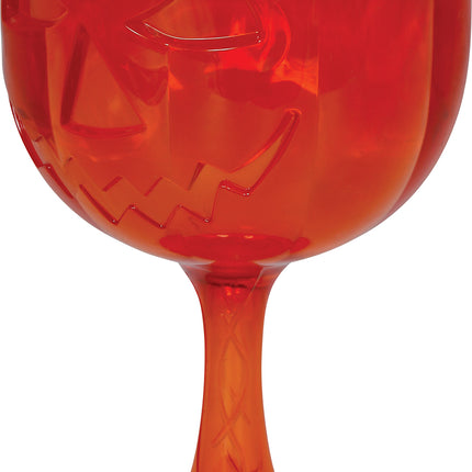 Oranje Wijnglas Pompoen 18cm