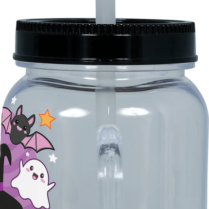 Halloween Beker Pompoen Met Rietje