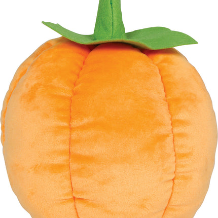 Halloween-Kuscheltier: Orangefarbener Kürbis, 18 cm