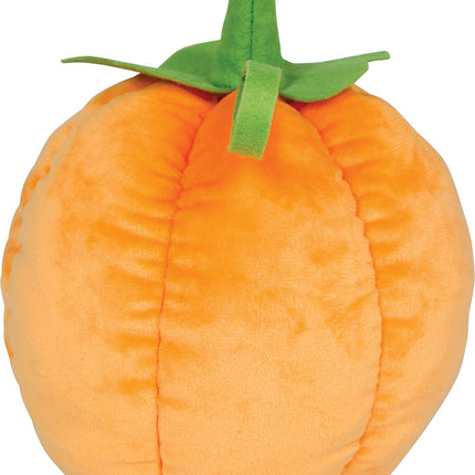 Halloween-Kuscheltier: Orangefarbener Kürbis, 18 cm