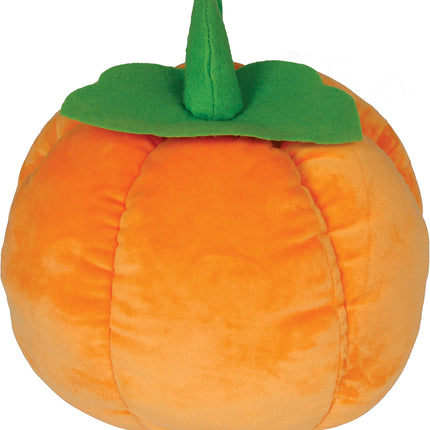 Halloween-Kuscheltier: Orangefarbener Kürbis, 25 cm