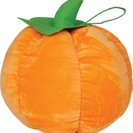 Halloween-Kuscheltier: Orangefarbener Kürbis, 25 cm