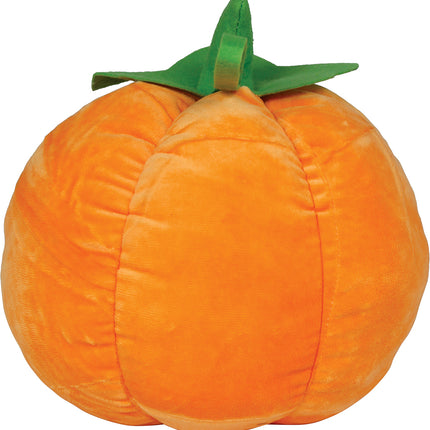 Halloween-Kuscheltier: Orangefarbener Kürbis, 25 cm
