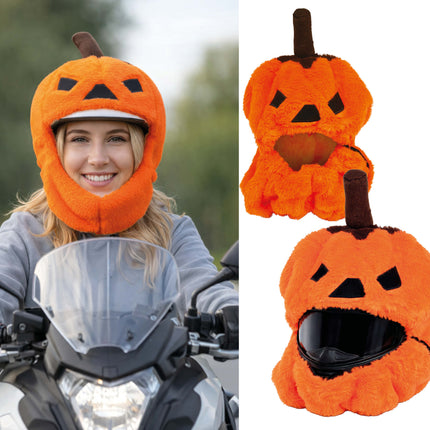 Halloween-Kürbis-Helmhülle in Orange