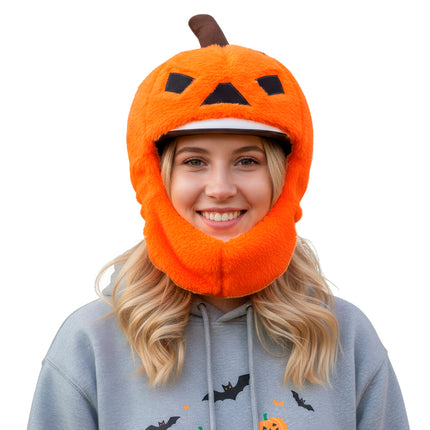 Halloween-Kürbis-Helmhülle in Orange