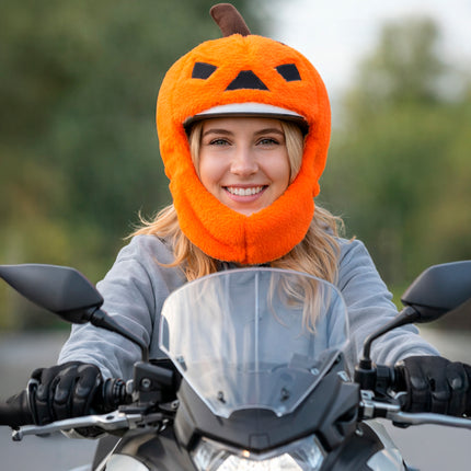Halloween-Kürbis-Helmhülle in Orange