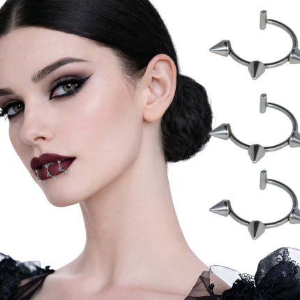 Zilveren Nep Piercing 3st