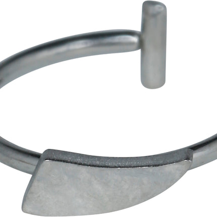 Silbernes Fake-Piercing im Gothic-Stil, 2er-Set