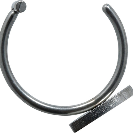 Silbernes Fake-Piercing im Gothic-Stil, 2er-Set