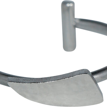 Silbernes Fake-Piercing im Gothic-Stil, 2er-Set