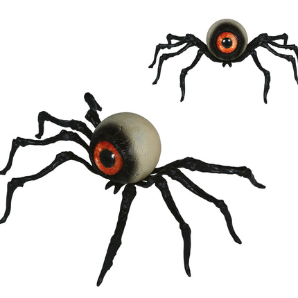 Halloween-Spielzeugspinne, schwarzes Skelett, 16 cm