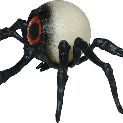 Halloween-Spielzeugspinne, schwarzes Skelett, 16 cm