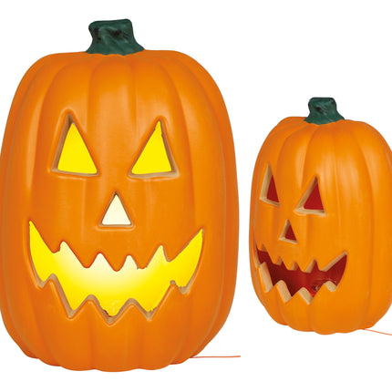 Halloween-Kürbis mit Licht, 40 cm