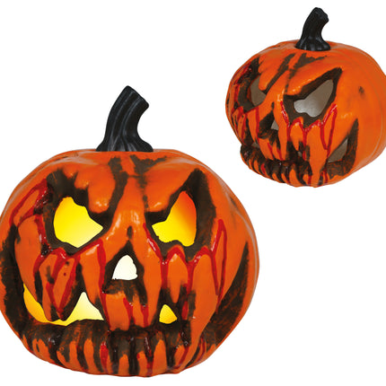 Halloween-Kürbis „Orange Horror“, 20 cm