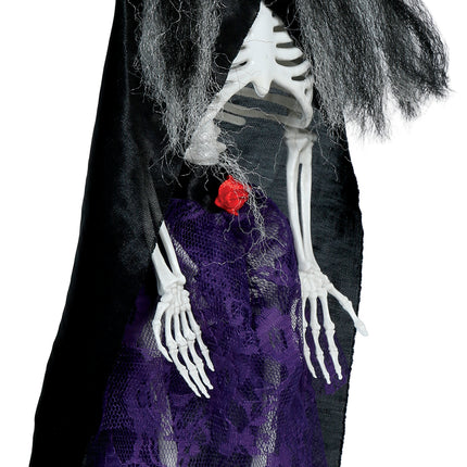 Halloween Skelet Heks Jurk 47cm