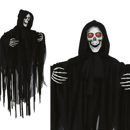 Halloween Skelet Hangend Met Licht, Geluid En Beweging 90cm