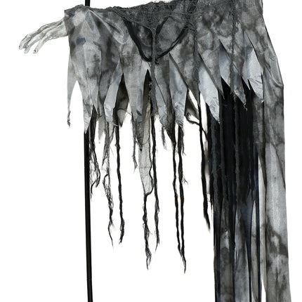 Halloween-Skelett, fliegend, mit Licht, Sound und Bewegung, 2,05 m