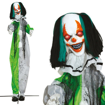 Halloween-Pop-Clown mit Licht, Sound und Bewegung, 2,55 m