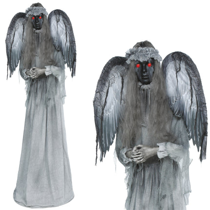 Halloween-Figur „Dark Angel“ mit Licht, Sound und Bewegung, 1,7 m