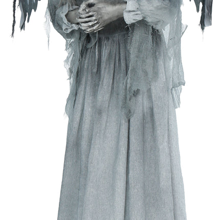 Halloween-Figur „Dark Angel“ mit Licht, Sound und Bewegung, 1,7 m