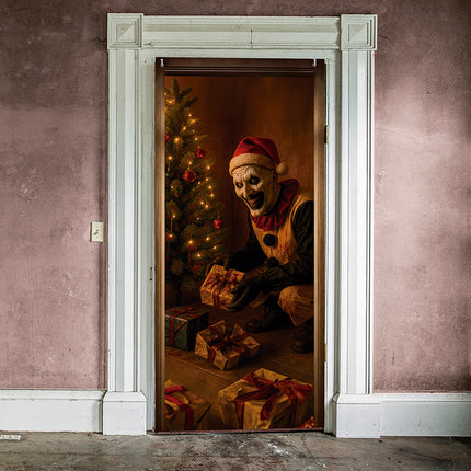 Halloween-Türplakat „Weihnachtsmann“, 1,8 m