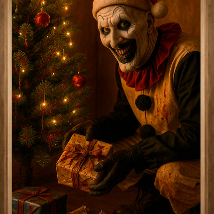Halloween-Türplakat „Weihnachtsmann“, 1,8 m