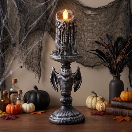 Halloween-Kerzenhalter mit Lampe, 26 cm