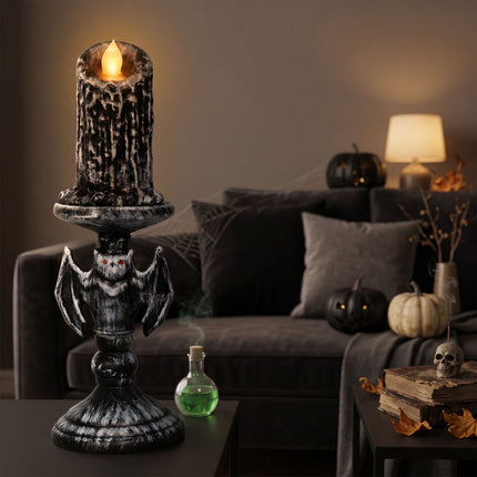 Halloween-Kerzenhalter mit Lampe, 26 cm