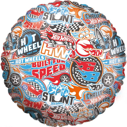 Hot Wheels Helium-Ballon, bunt, leer, 45 cm