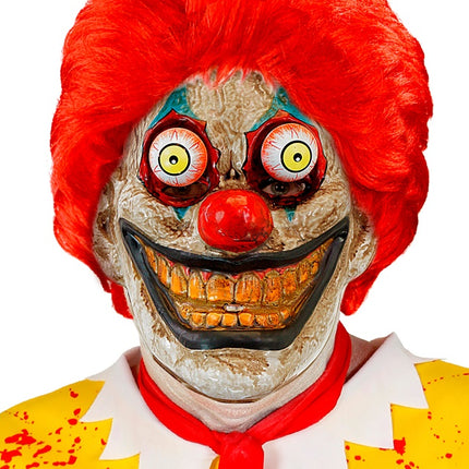 MASKE MIT WACKELIGEN AUGEN CLOWN