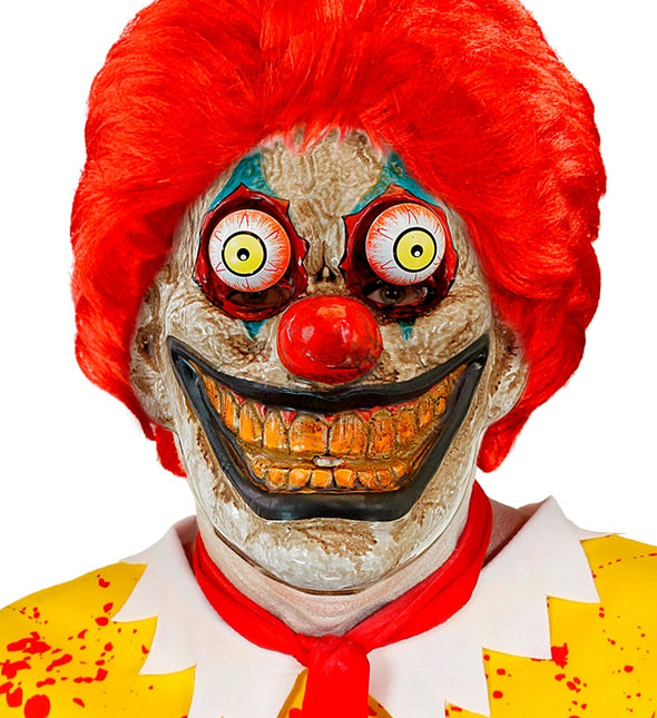 MASKE MIT WACKELIGEN AUGEN CLOWN