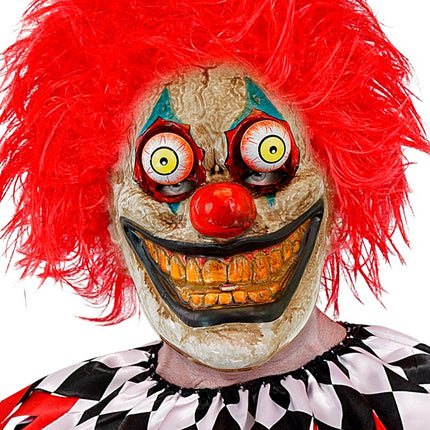 MASKE MIT WACKELIGEN AUGEN CLOWN