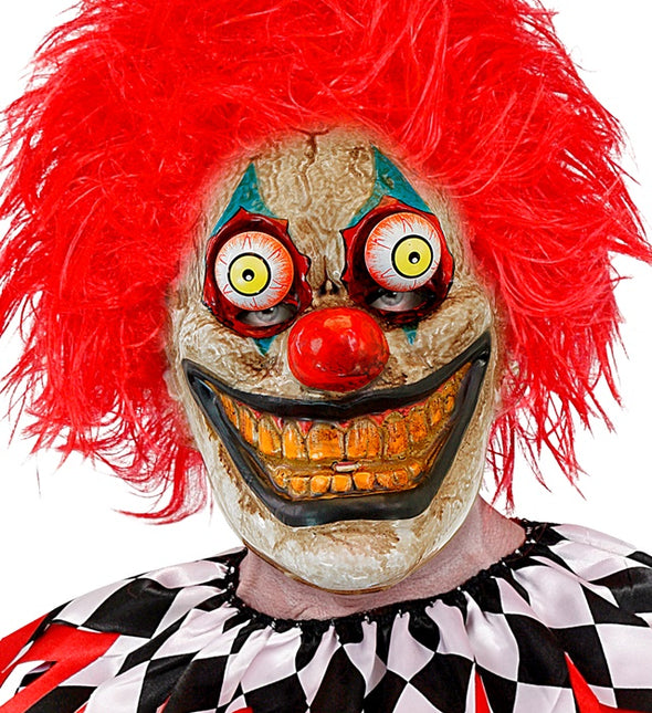 MASKE MIT WACKELIGEN AUGEN CLOWN