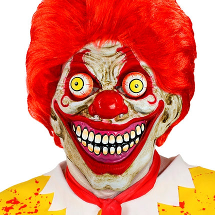 MASKE MIT WACKELIGEN AUGEN HORROR-CLOWN