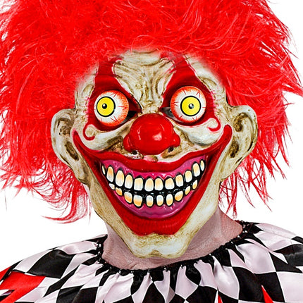 MASKE MIT WACKELIGEN AUGEN HORROR-CLOWN