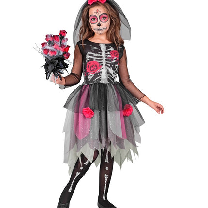 SKELETTKLEID MIT ROSEN