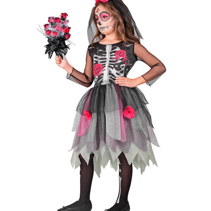 SKELETTKLEID MIT ROSEN