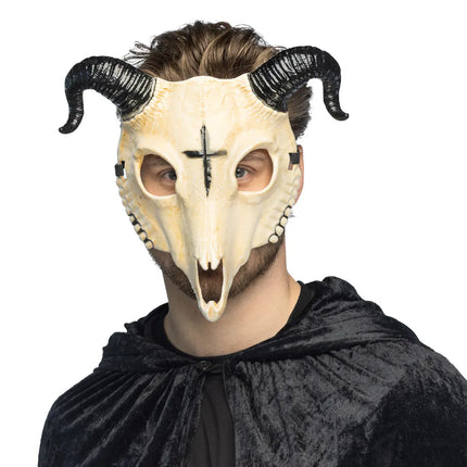 Halloween Masker Zwart Wit Ram