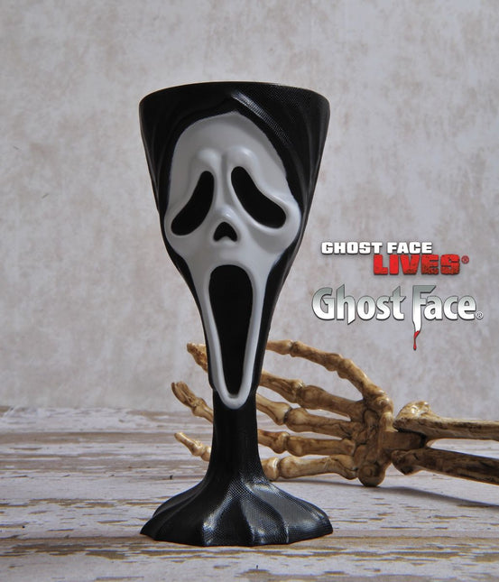 Halloween Tasse Schwarz Weiß Geist