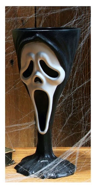 Halloween Tasse Schwarz Weiß Geist