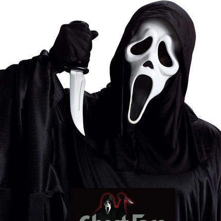 Ghostface Maske mit Messer